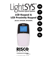Risco lightsys RP432KP Instrukcja obsługi