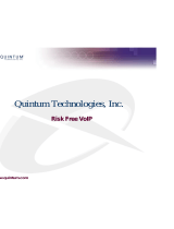 Quintum DX Series DX4060 Supplementary Manual