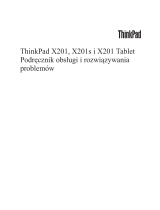 Lenovo ThinkPad X201 Tablet Podręcznik Obsługi I Rozwiązywania Problemów