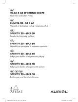 Auriol 20-60 X 60 SPOTTING SCOPE Operation and Safety Notes