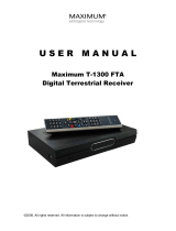 Maximum T-1300 FTA Instrukcja obsługi