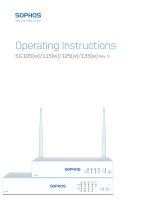Sophos SG 105(w) Operating Instructions Manual