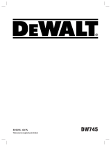 DeWalt DW745 Instrukcja obsługi