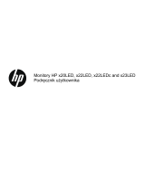 HP Value 20-inch Displays instrukcja