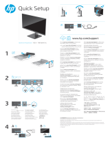 HP P22h G4 FHD Monitor Skrócona instrukcja obsługi