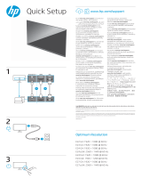 HP E22 G4 FHD Monitor Skrócona instrukcja obsługi