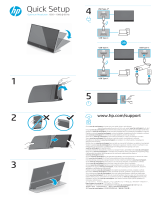 HP E14 G4 Portable Monitor Skrócona instrukcja obsługi