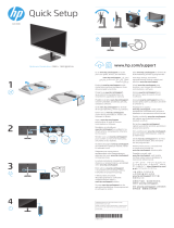 HP P24q G4 QHD Height Adjust Monitor Skrócona instrukcja obsługi