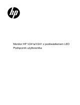 HP V221 21.5-inch LED Backlit Monitor Instrukcja obsługi