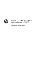 HP ZR2330w 23-inch IPS LED Backlit Monitor Instrukcja obsługi