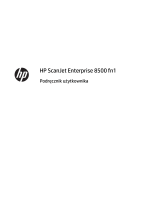 HP ScanJet Enterprise 8500 fn1 Document Capture Workstation Instrukcja obsługi