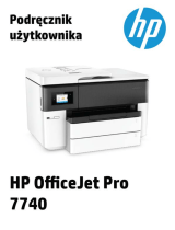 HP OfficeJet Pro 7740 Wide Format All-in-One Printer series Instrukcja obsługi