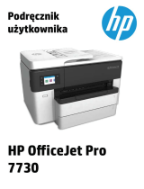 HP OfficeJet Pro 7730 Wide Format All-in-One Printer series Instrukcja obsługi