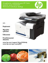 HP Color LaserJet CM3530 Multifunction Printer series Skrócona instrukcja obsługi