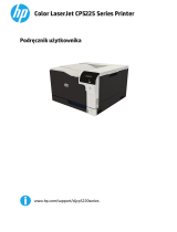 HP Color LaserJet Professional CP5225 Printer series Instrukcja obsługi