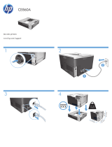 HP Color LaserJet Enterprise CP5525 Printer series Instrukcja instalacji