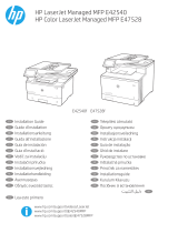 HP Color LaserJet Managed MFP E47528 series Instrukcja instalacji