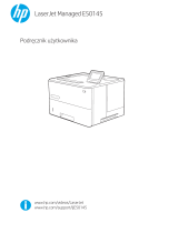 HP LaserJet Managed E50145 series Instrukcja obsługi