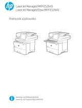 HP LaserJet Managed MFP E52645 series Instrukcja obsługi