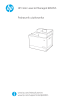 HP Color LaserJet Managed E85055 series Instrukcja obsługi