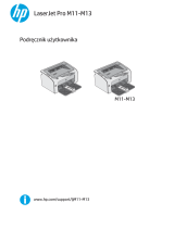 HP LaserJet Pro M11-M13 Printer series Instrukcja obsługi