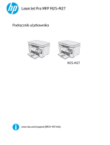 HP LaserJet Pro MFP M25-M27 series Instrukcja obsługi