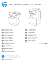 HP Color LaserJet Managed MFP E67650 series Instrukcja instalacji