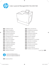 HP Color LaserJet Managed E65160 series Instrukcja instalacji