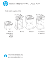HP LaserJet Managed MFP E62555 series Instrukcja obsługi