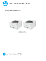 HP Color LaserJet Pro M253-M254 Printer series Instrukcja obsługi