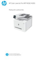 HP Color LaserJet Pro M282-M285 Multifunction Printer series Instrukcja obsługi