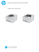 HP Color LaserJet Pro M255-M256 Printer series Instrukcja obsługi