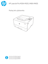 HP LaserJet Pro M404-M405 series Instrukcja obsługi