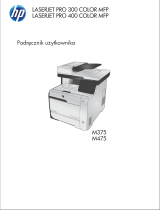 HP LaserJet Pro 400 color MFP M475 Instrukcja obsługi