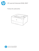 HP LaserJet Enterprise M406 series Instrukcja obsługi