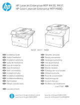 HP Color LaserJet Enterprise MFP M480 series Instrukcja instalacji