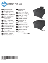 HP LaserJet Pro 400 Printer M401 series Instrukcja instalacji