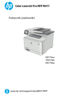 HP Color LaserJet Pro MFP M477 series Instrukcja obsługi
