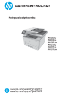 HP LaserJet Pro MFP M426-M427 series Instrukcja obsługi