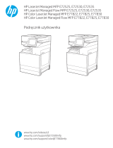 HP LaserJet Managed MFP E72525-E72535 series Instrukcja obsługi