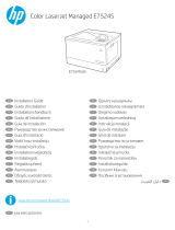 HP Color LaserJet Managed E75245 Printer series Instrukcja instalacji