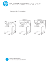 HP LaserJet Managed MFP E72425-E72430 series Instrukcja obsługi