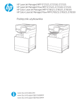 HP Color LaserJet Managed MFP E78323-E78330 series Instrukcja obsługi