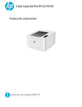 HP Color LaserJet Pro M153-M154 Printer series Instrukcja obsługi