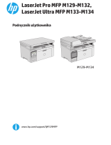 HP LaserJet Ultra MFP M134 Printer series Instrukcja obsługi