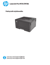 HP LaserJet Pro M706 series Instrukcja obsługi