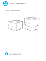 HP LaserJet Enterprise M507 series Instrukcja obsługi