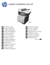 HP LaserJet Enterprise 500 MFP M525 Instrukcja instalacji