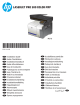 HP LaserJet Pro 500 Color MFP M570 Instrukcja instalacji