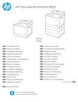 HP Color LaserJet Enterprise M856 Printer series Instrukcja instalacji